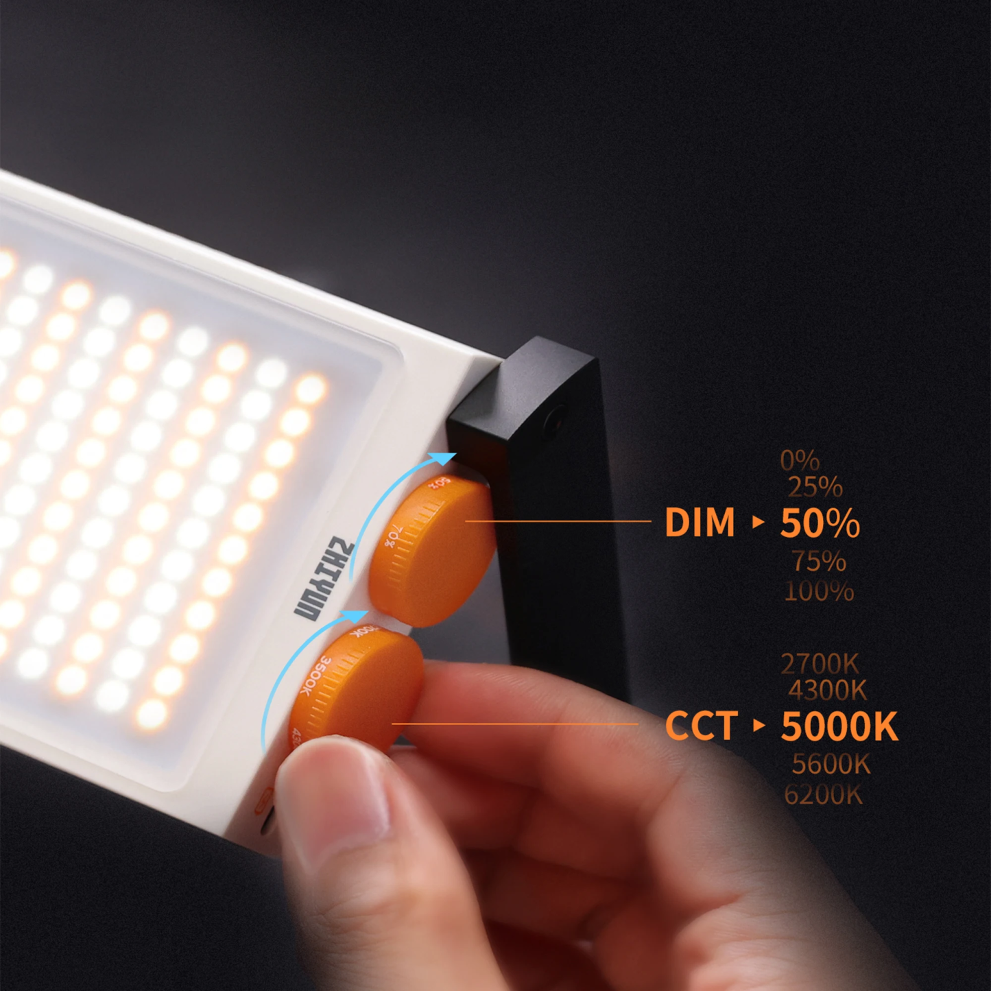 【Do Brasil】ZHIYUN FIVERAY M40 40W Lâmpada LED Luz de preenchimento Luz de bolso portátil Foto Lâmpada de vídeo Luz de preenchimento Iluminação fotográfica