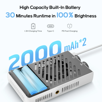 【Do Brasil】ZHIYUN CINEPEER CM25 25W Luz LED portátil de bolso para vídeo Luz bicolor para foto Luz de preenchimento Iluminação para fotografia