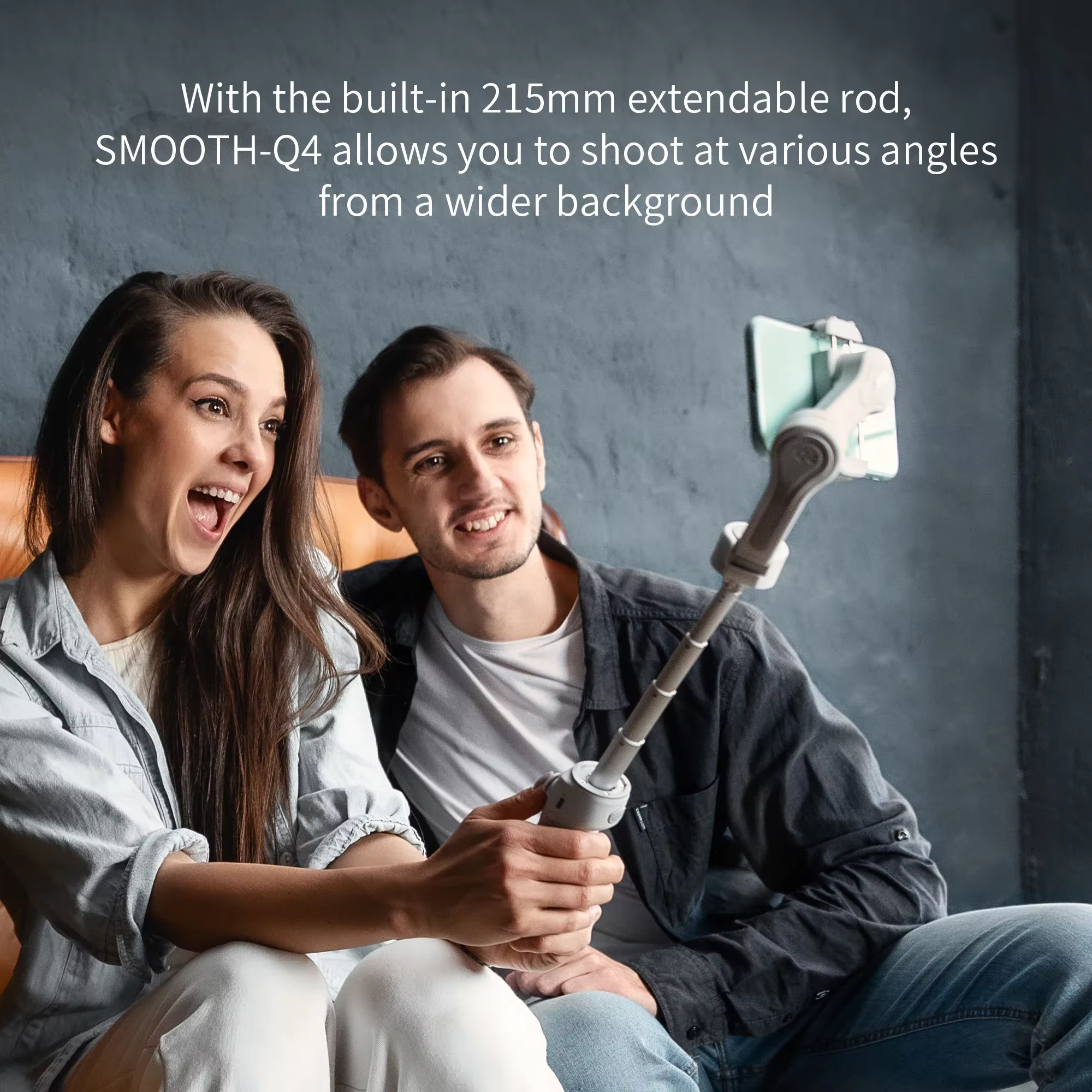 Zhiyun Smooth Q4 Smartphone Gimbal - Smart Follow Anti-Shake for iPhone Android Vlog TikTok YouTube Video Shootin