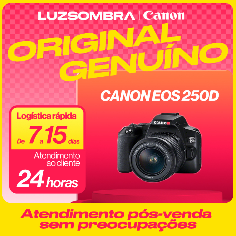 Canon EOS 250D câmera e lentes kit