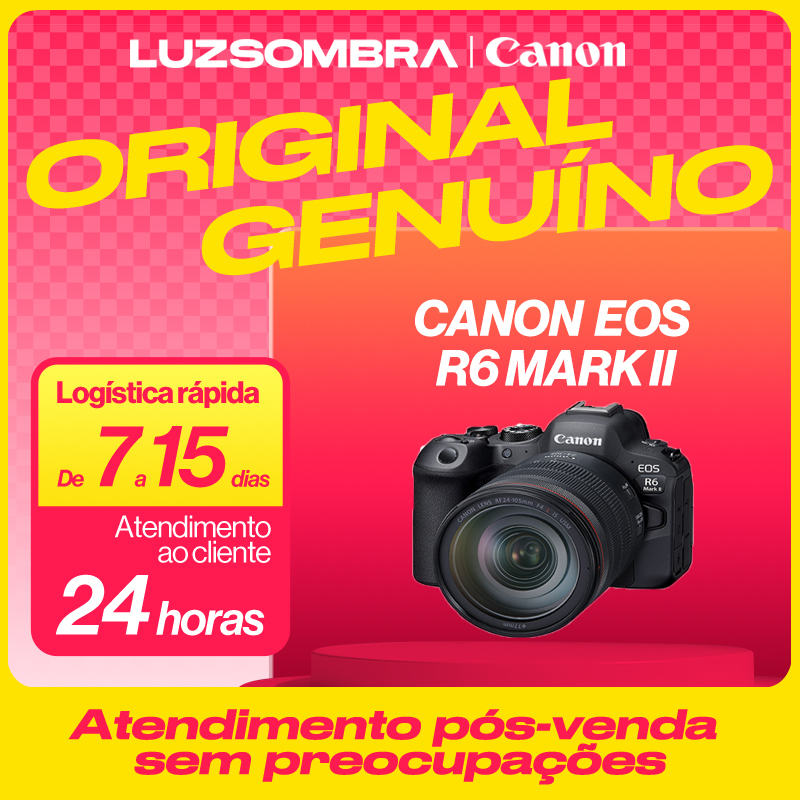 Canon EOS R6 Mark ll câmera e lentes kit