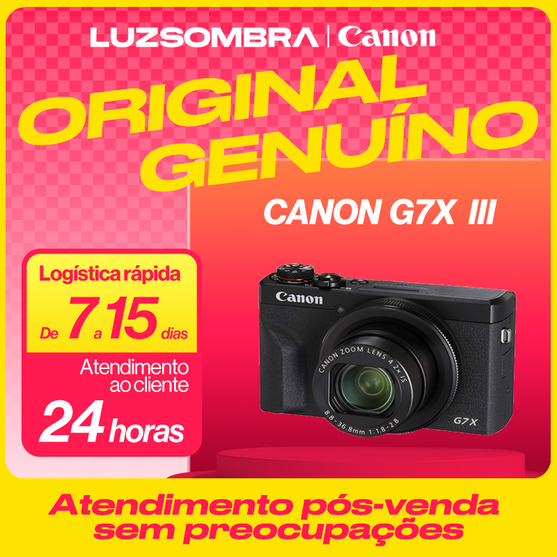 Canon G7X Mark III câmera e lentes kit