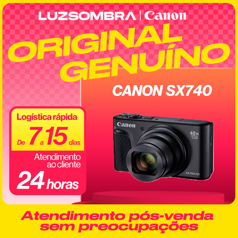 Canon SX740 câmera e lentes kit