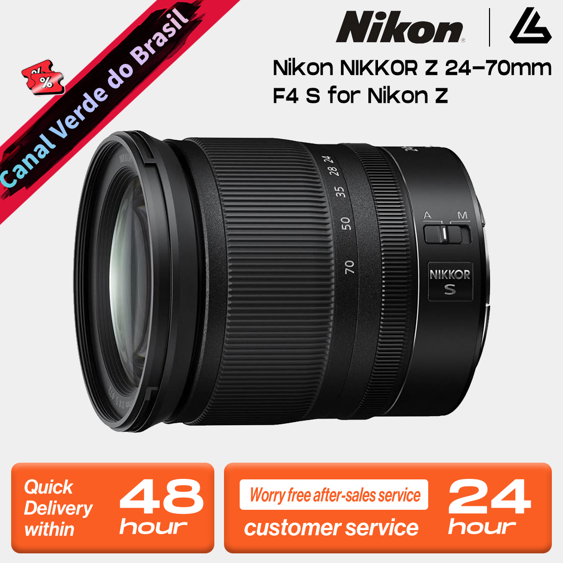 Nikon NIKKOR Z 24-70mm F/4 S for Nikon Z Mount