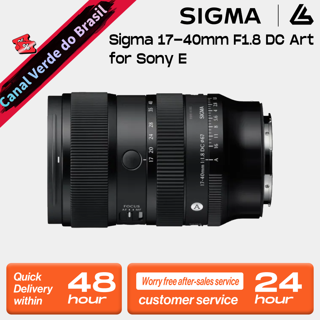 Sigma 17-40mm F1.8 DC Art Contemporary for Sony E-Mount