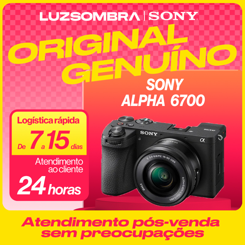 Sony Alpha 6700 câmera e lentes kit