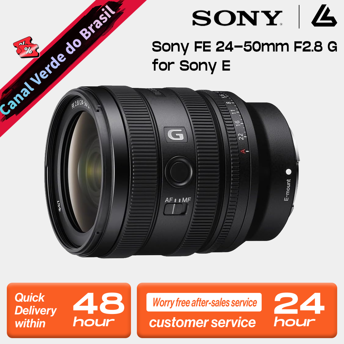 Sony FE 24-50mm F2.8 G for Sony E Mount 