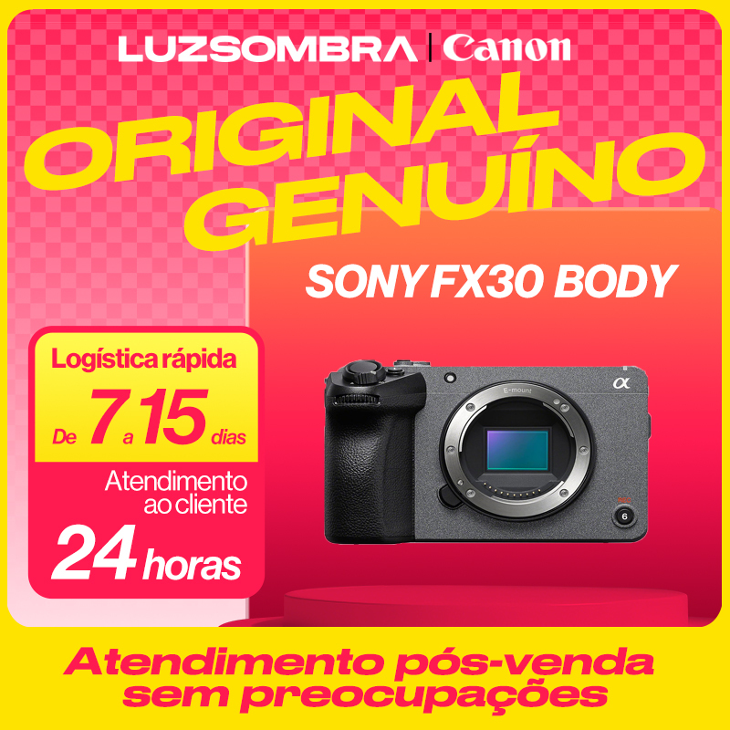 Sony FX30 câmera e lentes kit