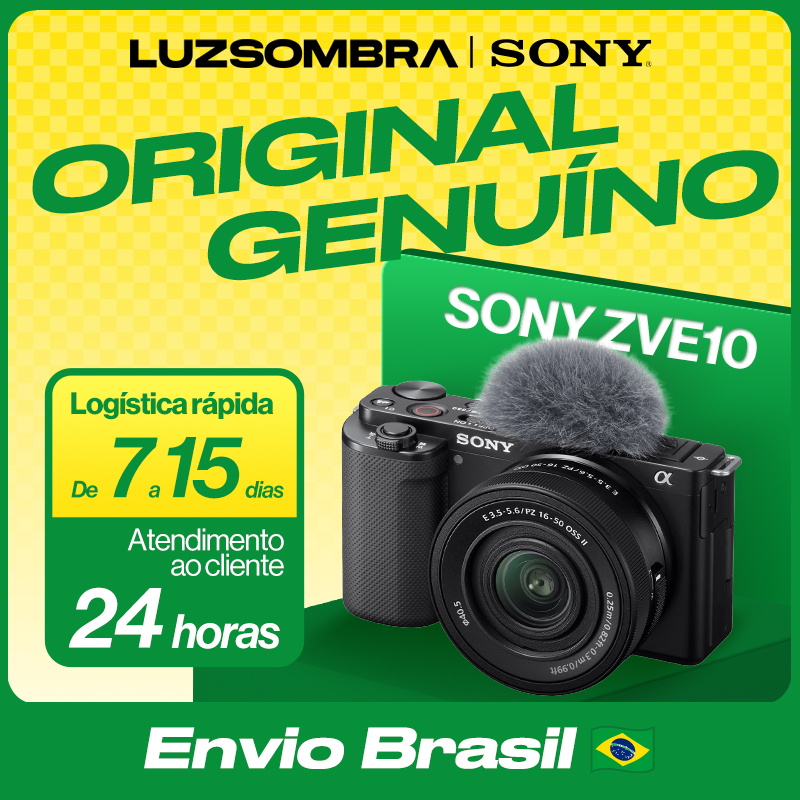 Sony Alpha ZV-E10 câmera e lentes kit