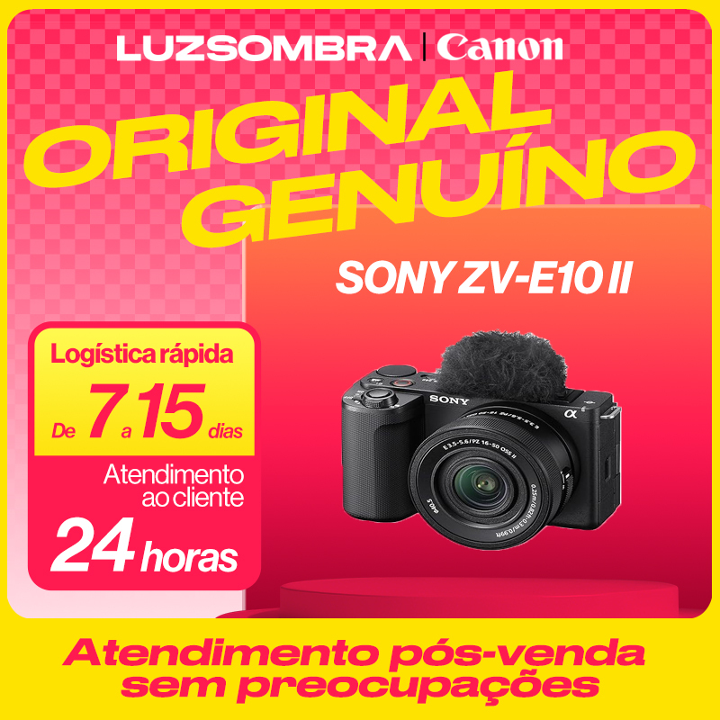 Sony Alpha ZVE10 II câmera e lentes kit