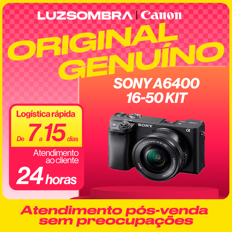 Sony Alpha 6400 câmera e lentes kit