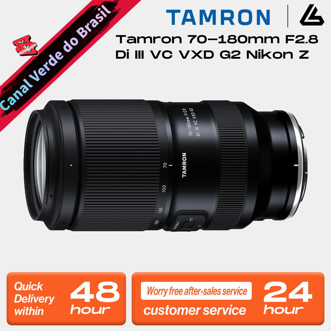 Tamron 70-180mm F/2.8 Di III VC VXD G2 For Nikon Z-mount (A065Z)