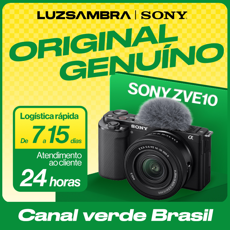 Sony Alpha ZV-E10 câmera e lentes kit