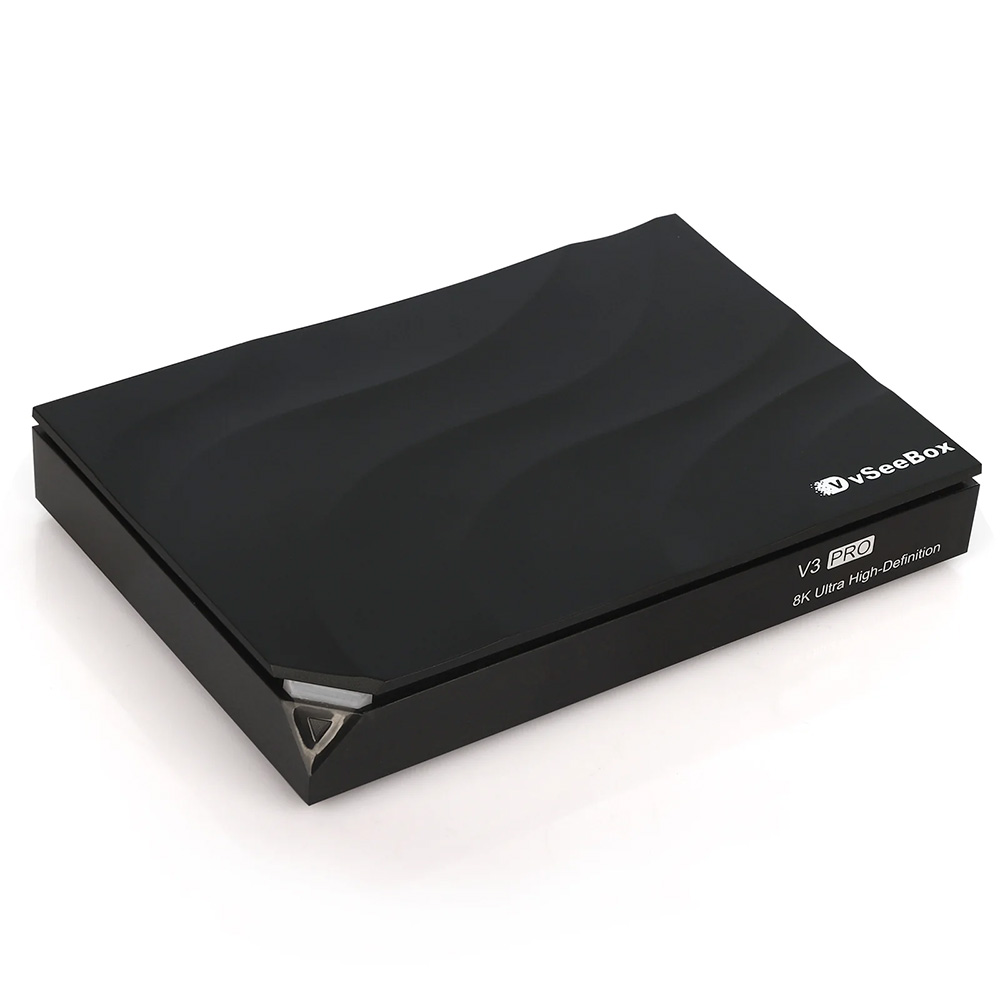 vSeeBox V3 Pro Android TV Box with No Subscription Fees | 8K Streaming & Voice Remote – vSeeBox