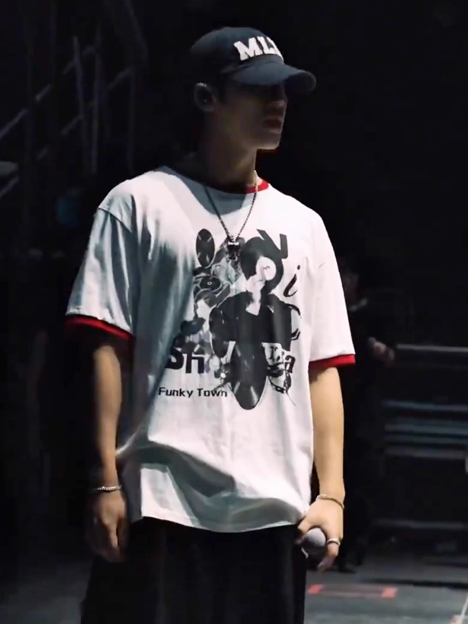 SEVENTEEN Mingyu Inspired Contrast Trim Print Tee