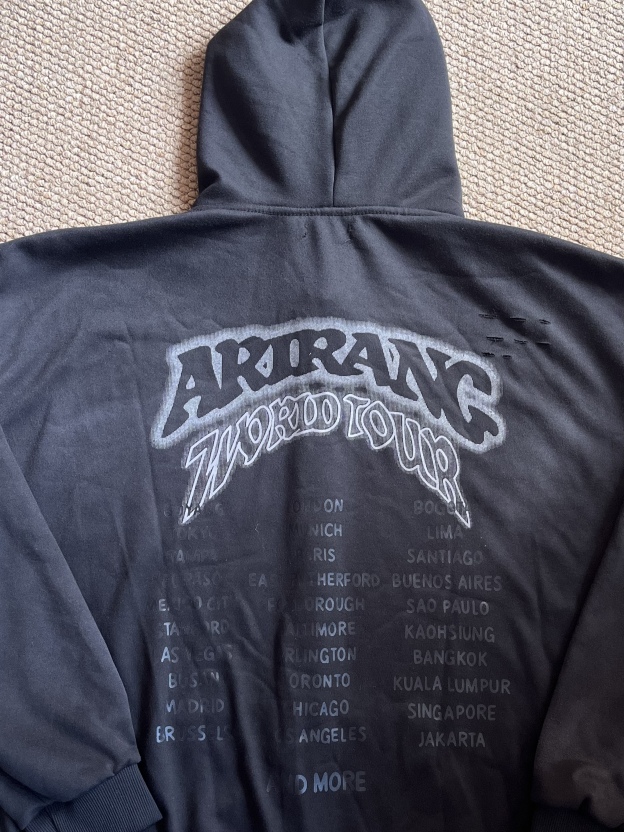 ARIRANG World Tour  inspired BTS Black Vintage Hoodie 