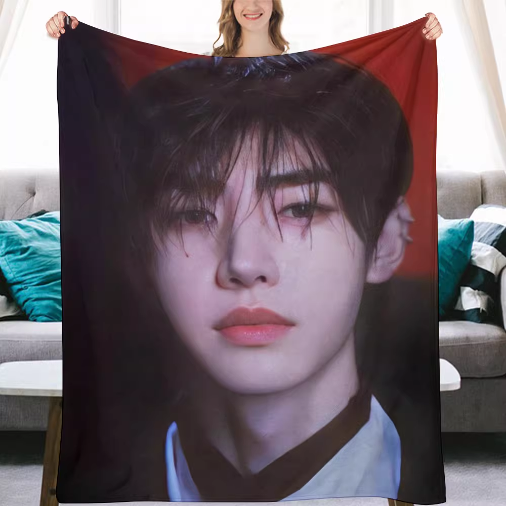 Enhypen Sunghoon Fanmade Flanne Blanket - Kpop Concert Fan Blanket