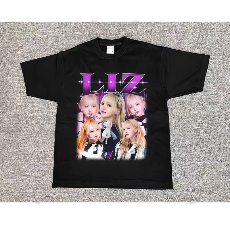 IVE Custom Member Printed Retro Washed T-Shirt