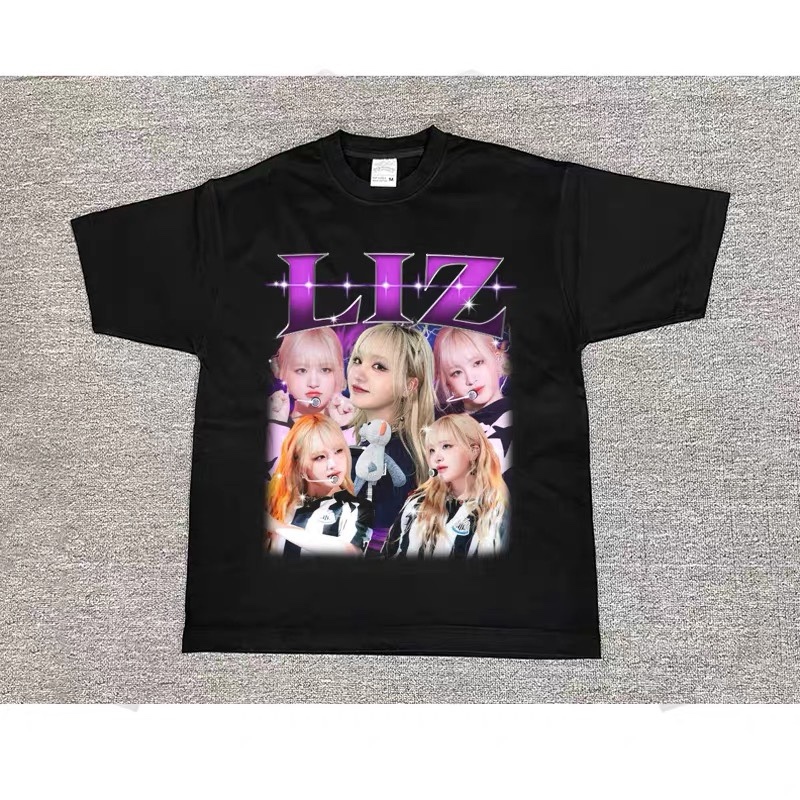 IVE Custom Member Printed Retro Washed T-Shirt