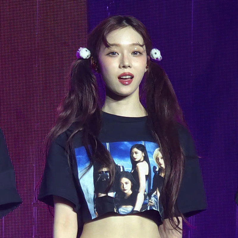 Aespa Live Tour-Synk Parallel Line T-shirt-Aespa