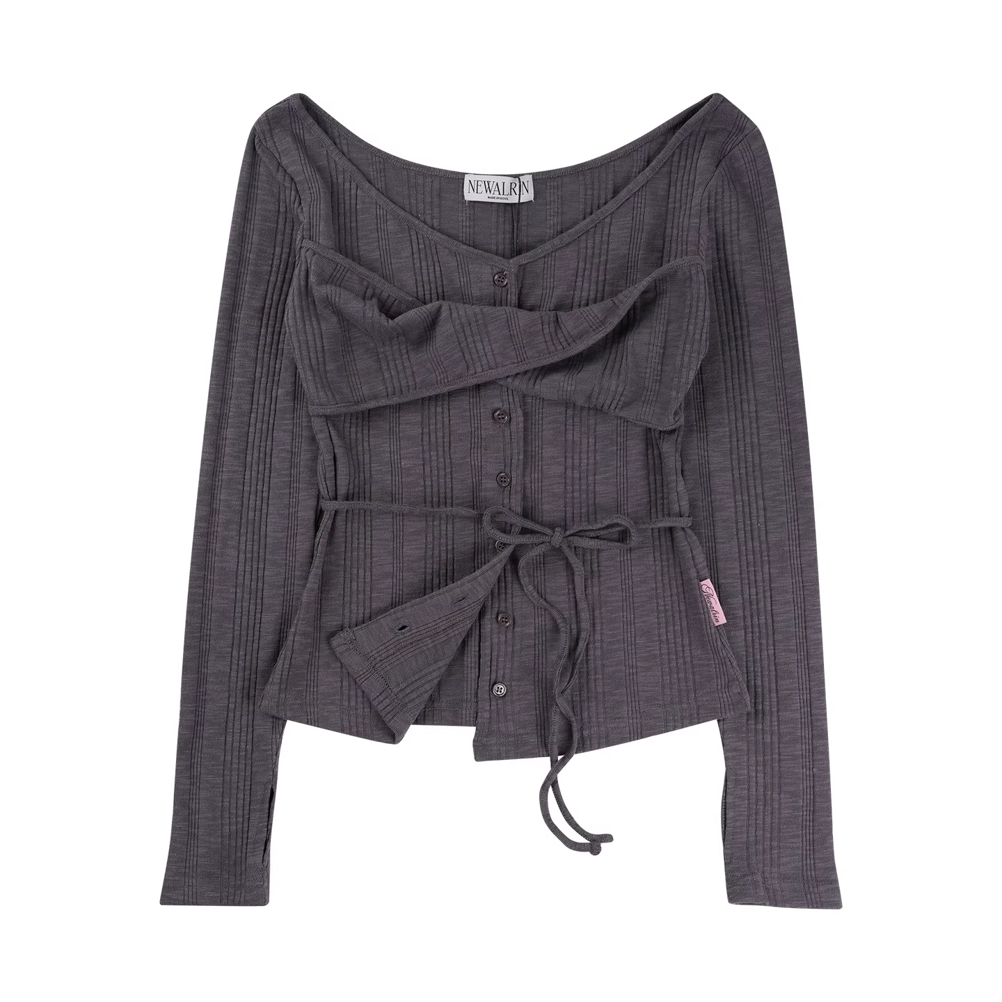 BabyMonster Ahyeon Inspired Long Sleeve Slim Fit Cardigan