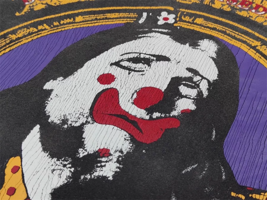 ENHYPEN Niki Inspired Clown Print Distressed Long Sleeve T-Shirt