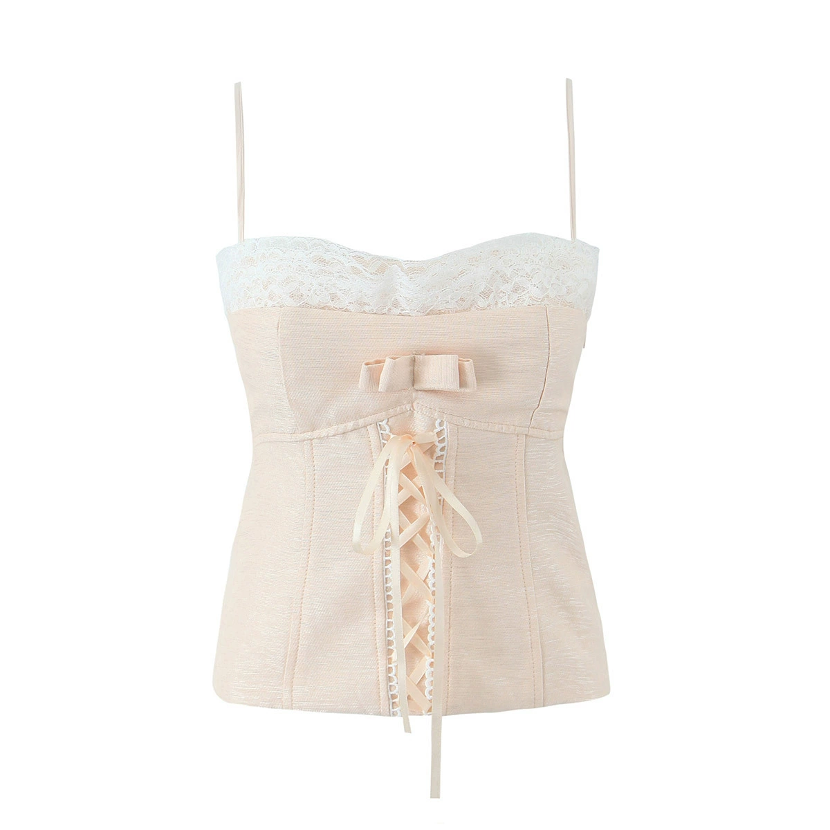 Lace Strappy Camisole Top-Outfitidea For Blinks BLACKPINK-Inspired Fas