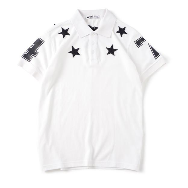 Cortis Keonho Inspired Star Print Polo Shirt