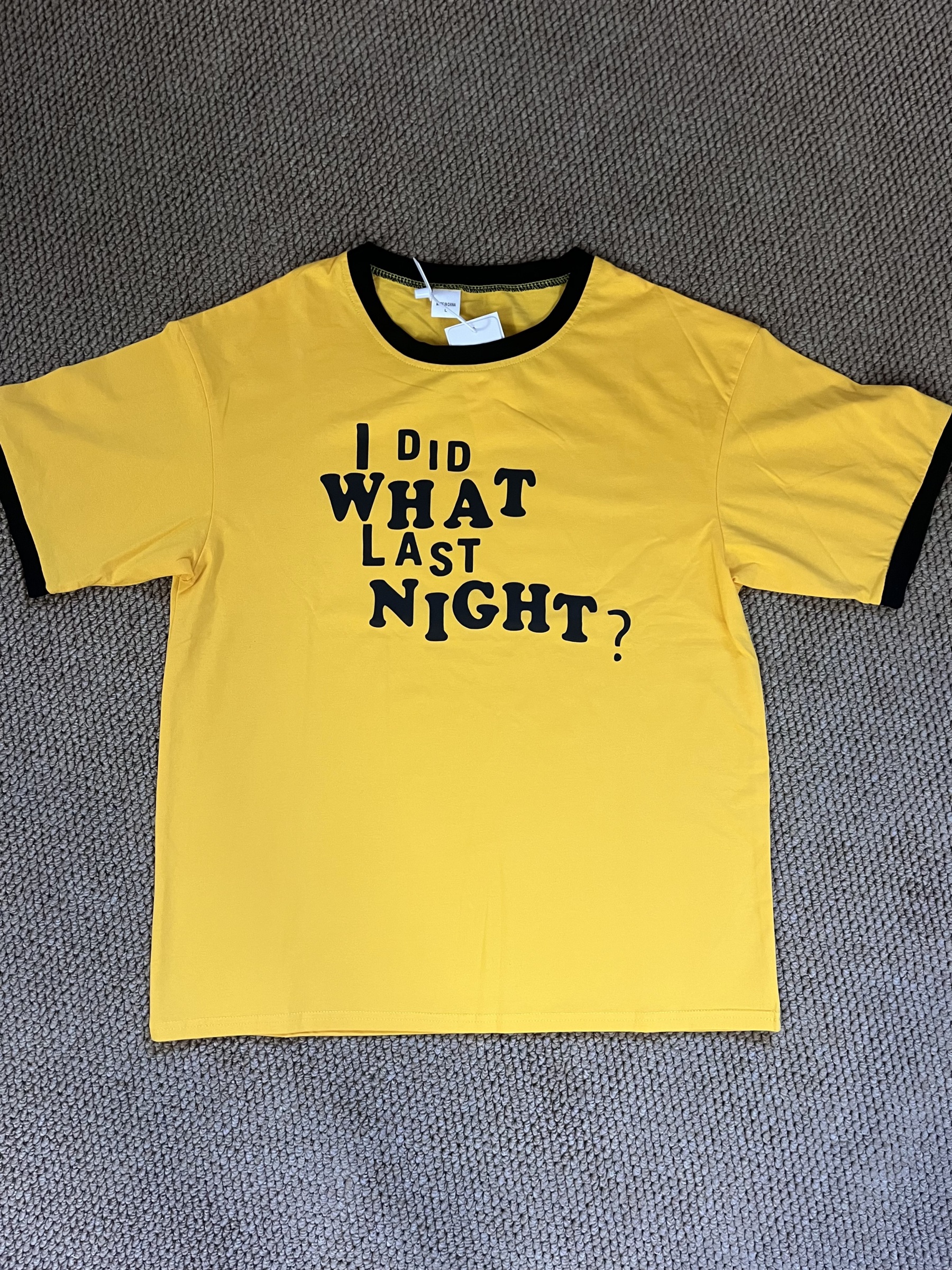 Seventeen Mingyu & TXT Yeonjun Inspired Vibrant Yellow Contrast Short Sleeve Tee