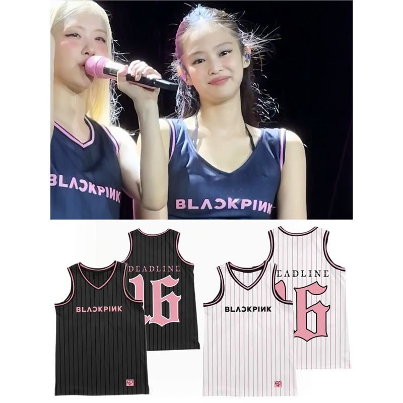 Blackpink Tour DEADLINE Merch Inspired Basketball Jersey