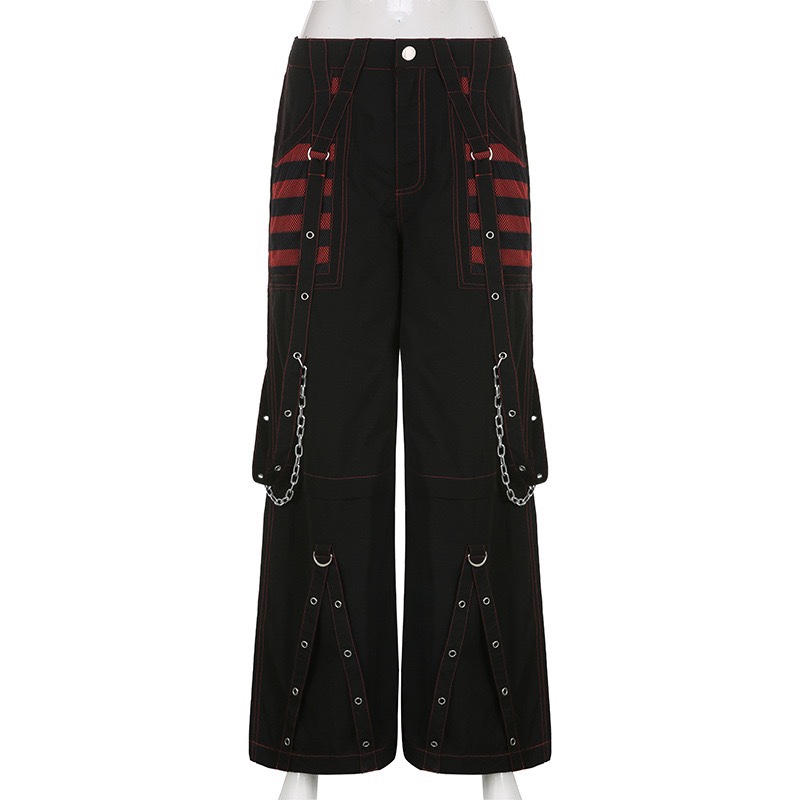 Straykids Seungmin Black Red Gothic Style inspired Jeans Pant-Stray Kids