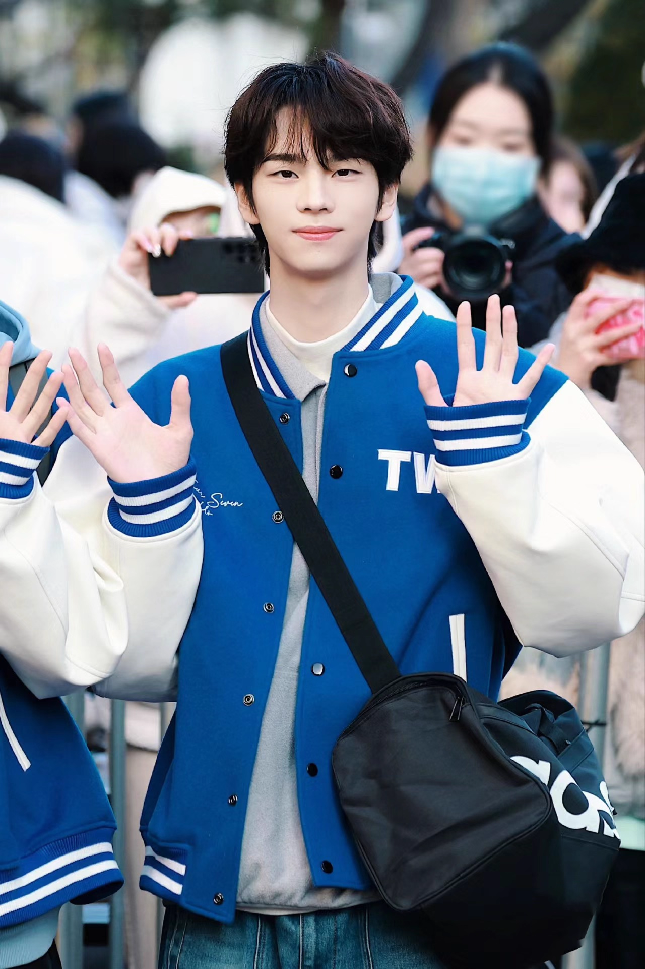 TWS Inspired Blue Baseball Jacket