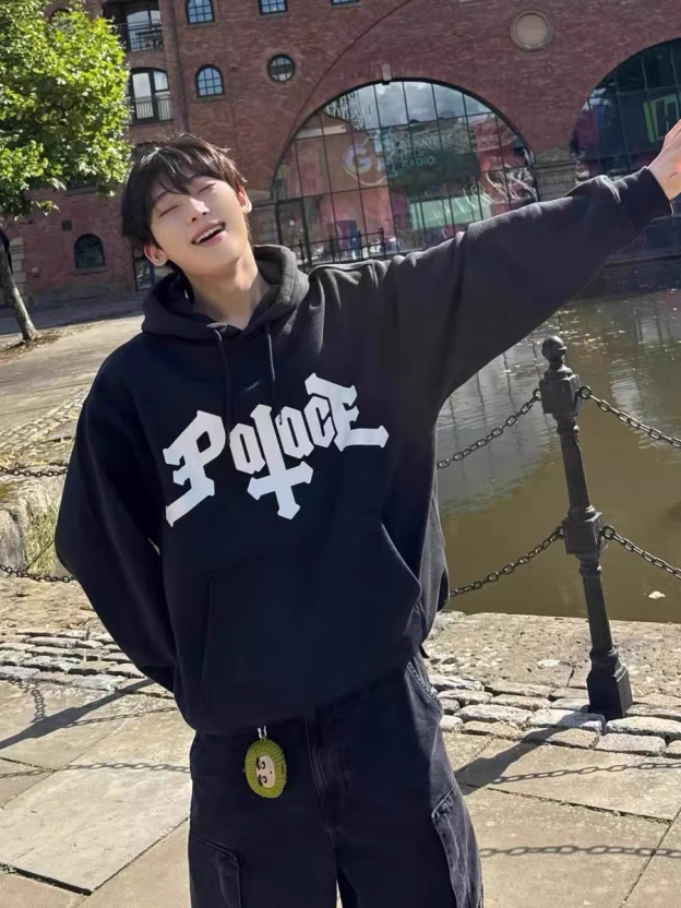 ENHYPEN Jungwon Inspired Letter Print Hoodie