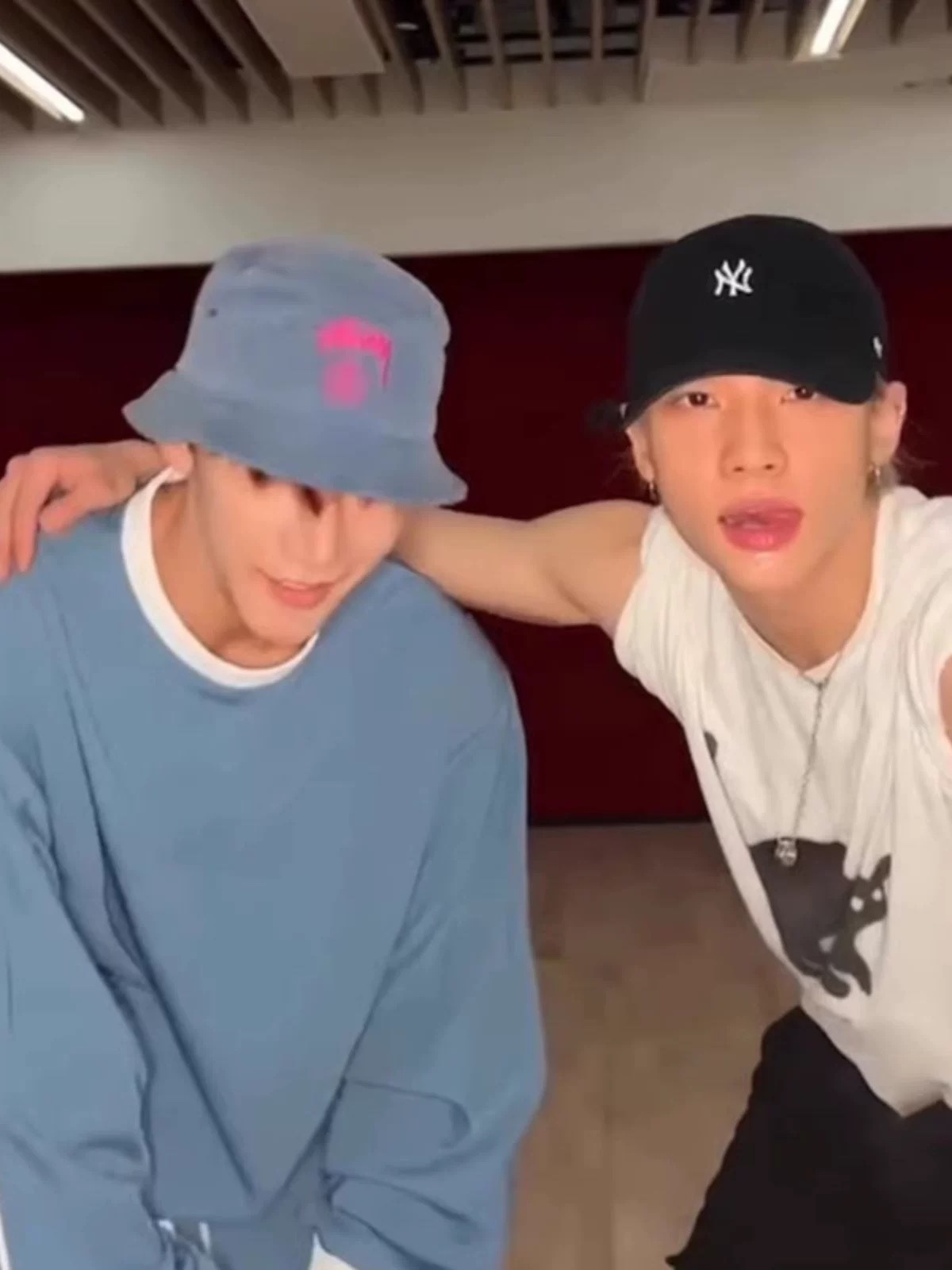 Stray Kids Hyunjin Cat Print InspiredOversized Cotton T-Shirt-straykids