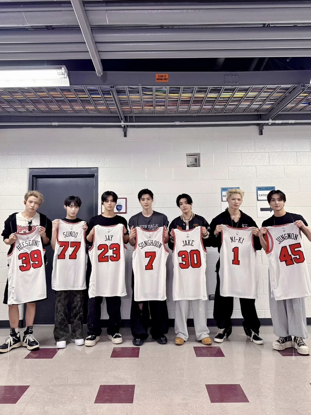 ENHYPEN Chicago Bulls Customized Jersey