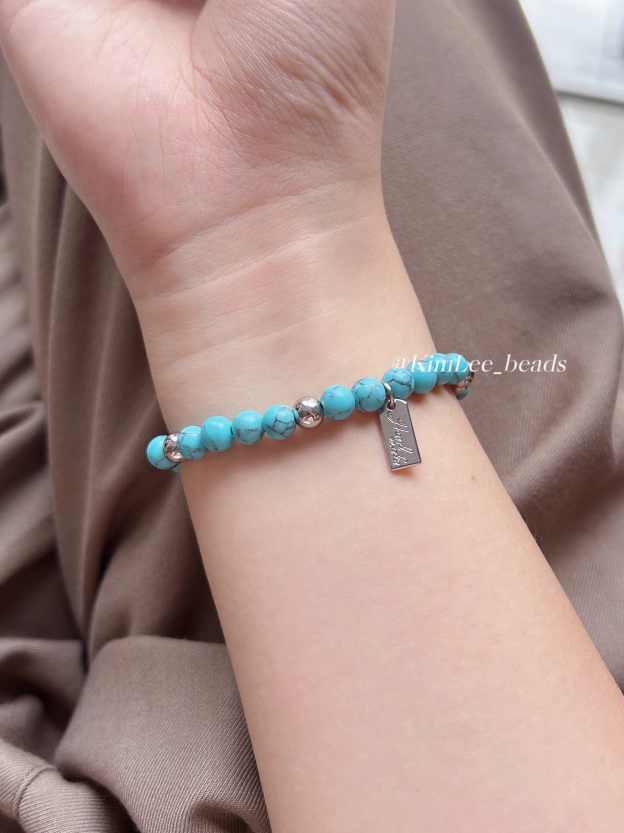 SEVENTEEN Joshua Inspired Turquoise Beaded Bracelet
