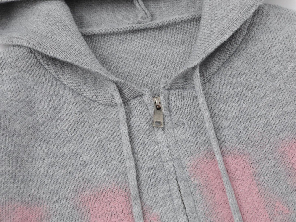 Enhypen Sunoo Grey Pink Cardigan Phantom Sweater Jacket