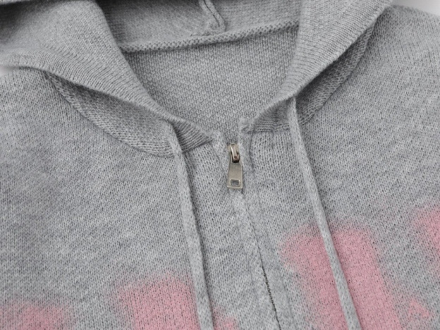 Enhypen Sunoo Grey Pink Cardigan Phantom Sweater Jacket