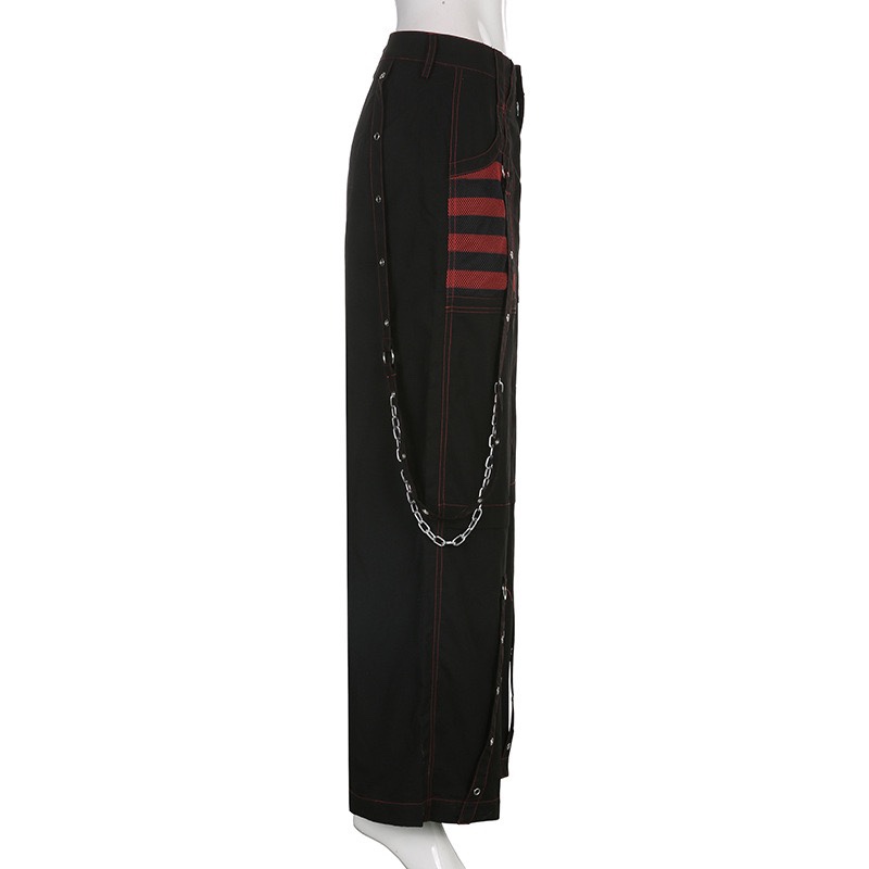 Straykids Seungmin Black Red Gothic Style inspired Jeans Pant-Stray Kids