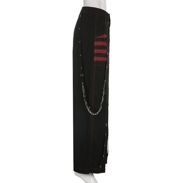 Straykids Seungmin Black Red Gothic Style inspired Jeans Pant-Stray Kids
