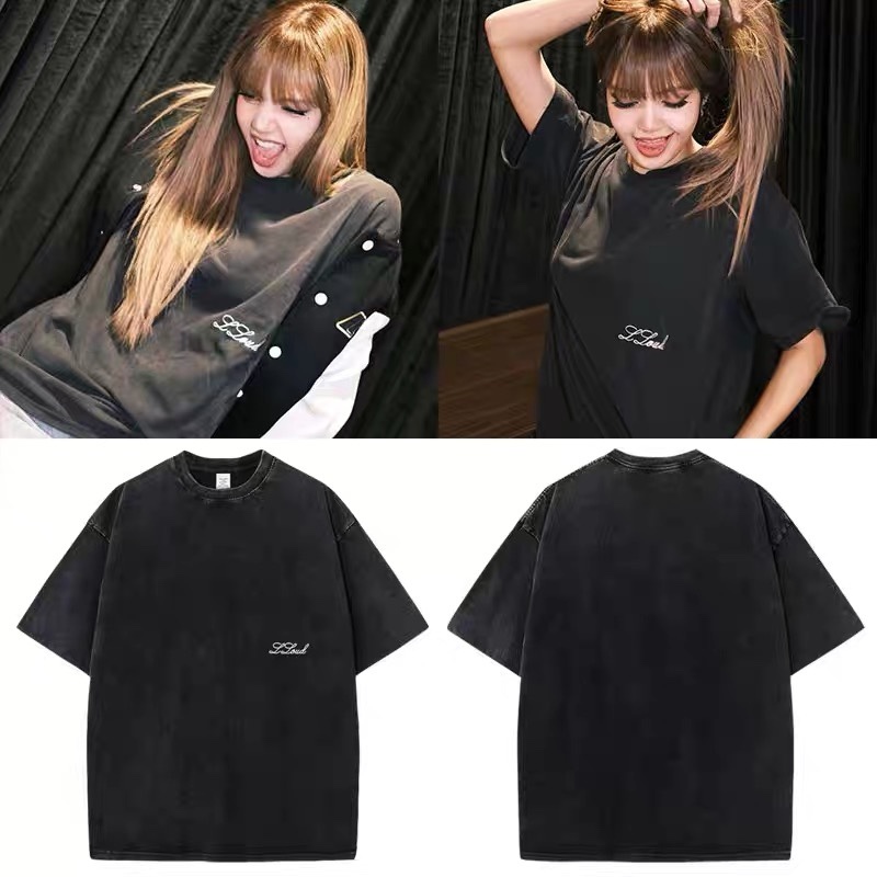 Blackpink Lisa 2025 LLOU Merch Inspired Logo T-Shirt