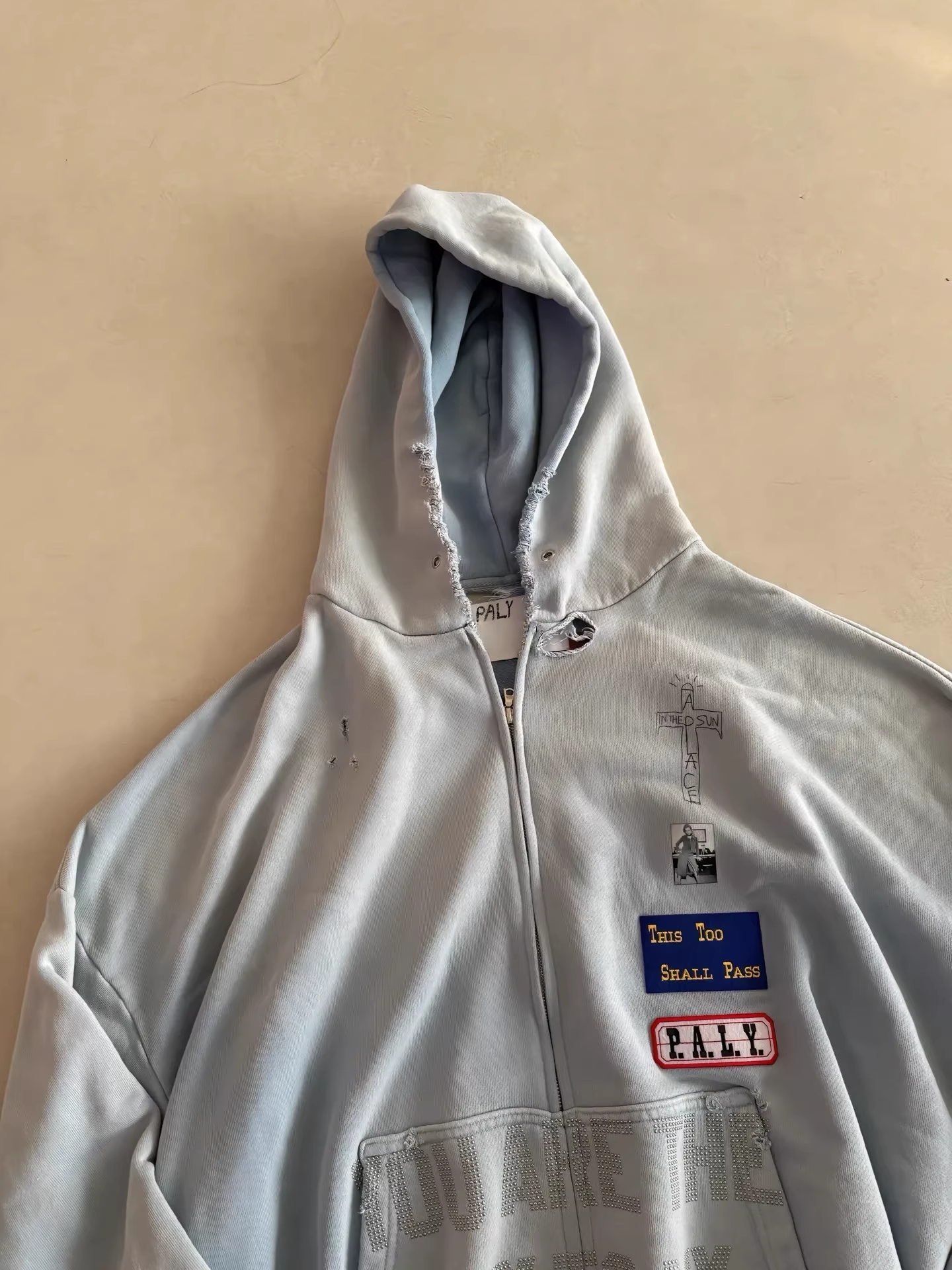 CORTIS MARTIN INSPIRED ZANUCKS ZIP HOODED SWEATSHIRT