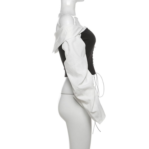 Strap One-shoulder Top Short Set for STAY | Stray Kids Concert Outfit