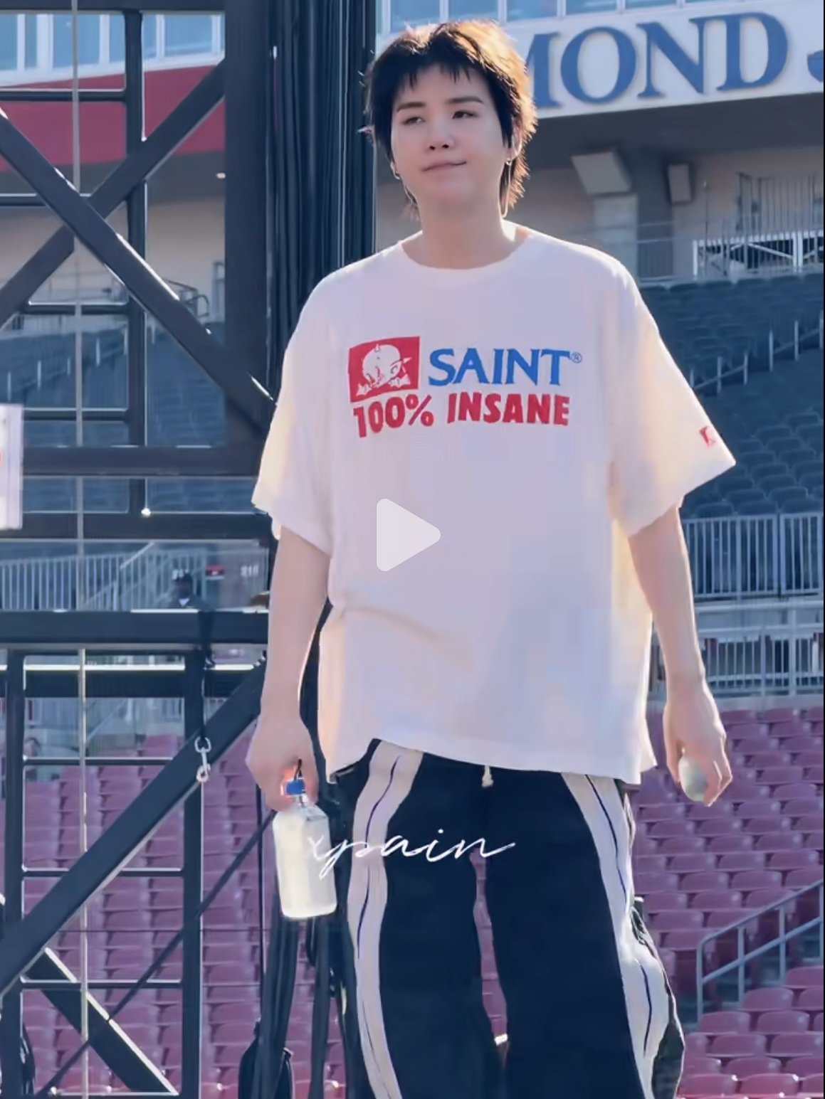 BTS SUGA Inspired 100% Insane Graphic Print T-Shirt