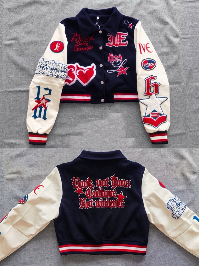 IVE Kitsch Short Baseball Jacket-wonyoung IVE