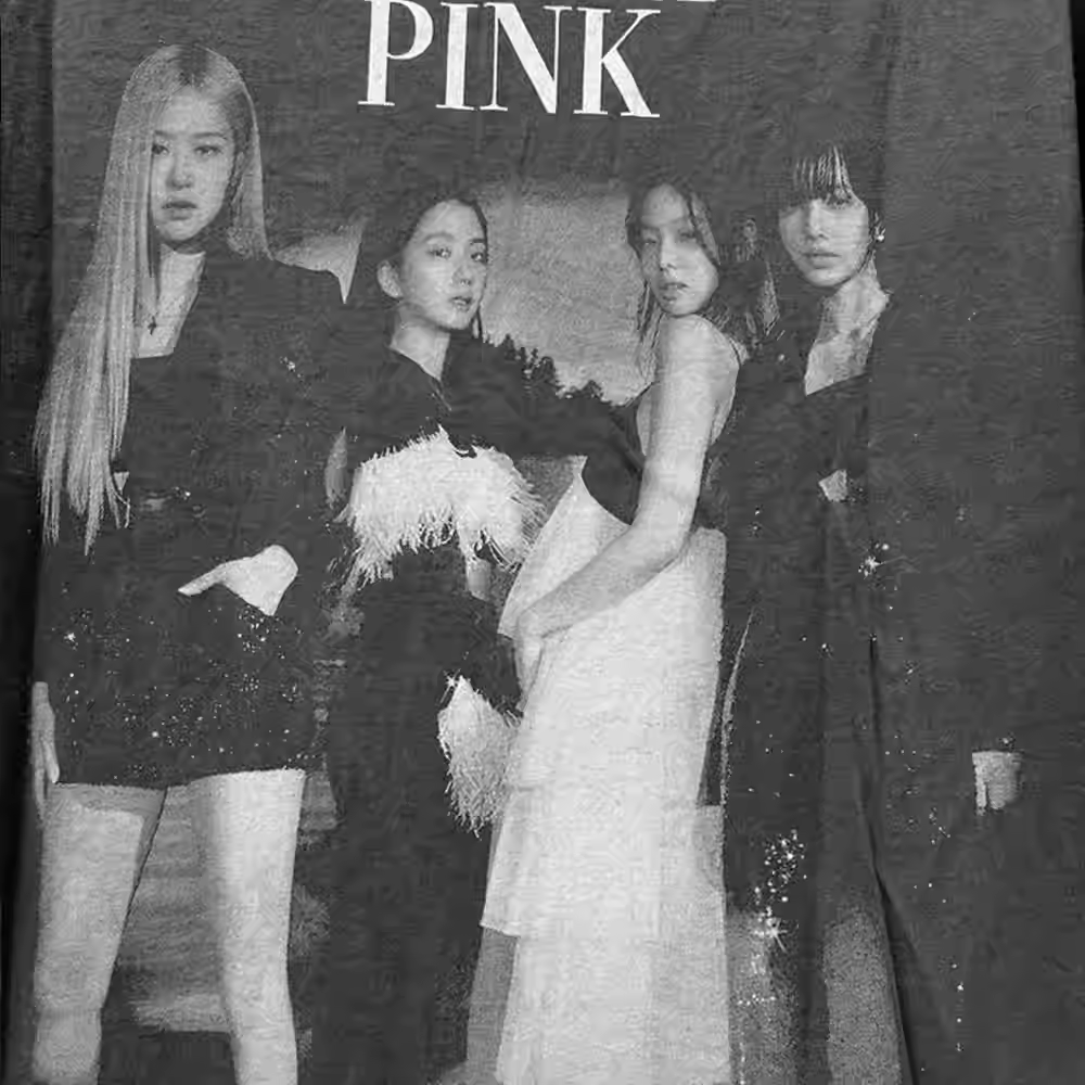 Blackpink Rose Jisoo Vintage Graphic Tee