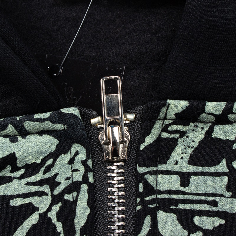 Aespaa Giselle Inspired Heart Devil Graffiti Printed Zip Up Hoodie