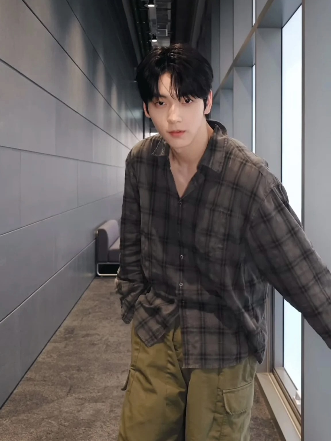 TXT Soobin Inspired Plaid Shirt