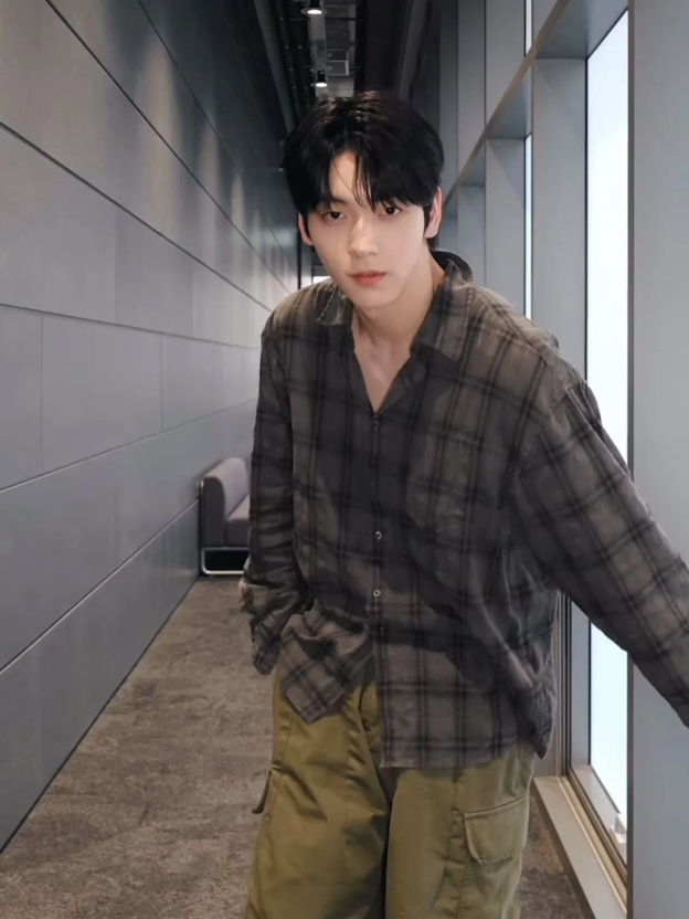 TXT Soobin Inspired Plaid Shirt