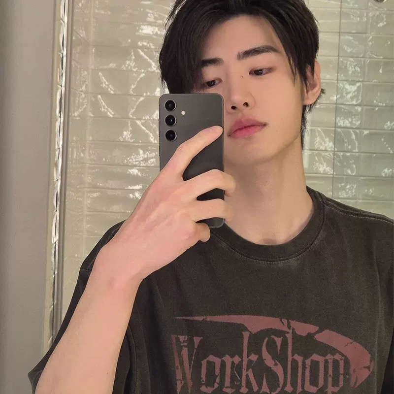 ENHYPEN Sunghoon Inspired Oversized  gray T-Shirt